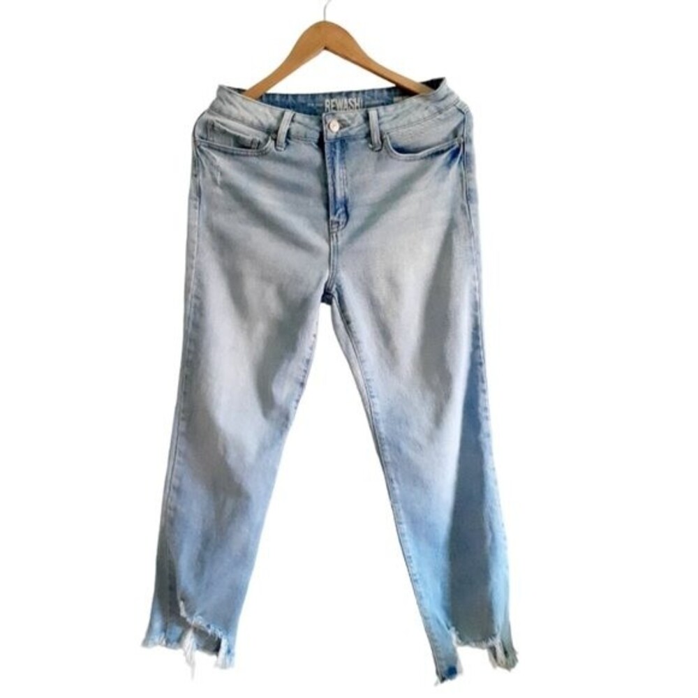 Rewash High Rise Distressed Hem Jeans Size 9/29 Style# J22858ANS